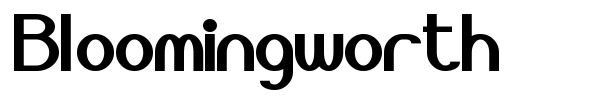 Bloomingworth font preview